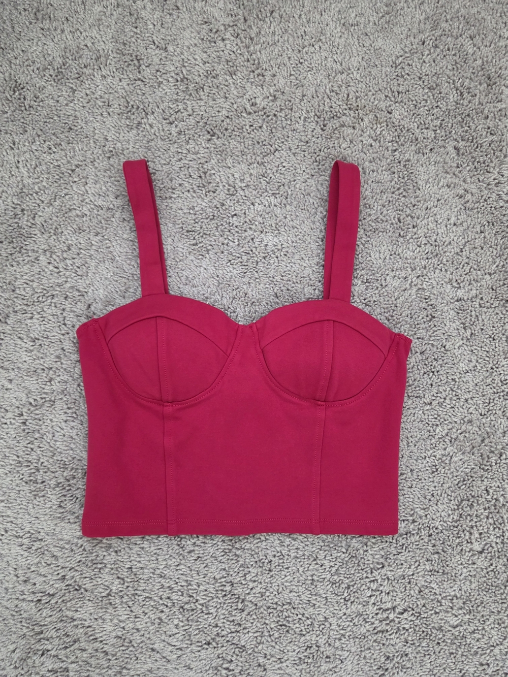Fuchsia Bustier Crop Top